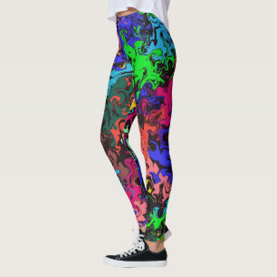 Legging Abstrato Colorida Twirly /