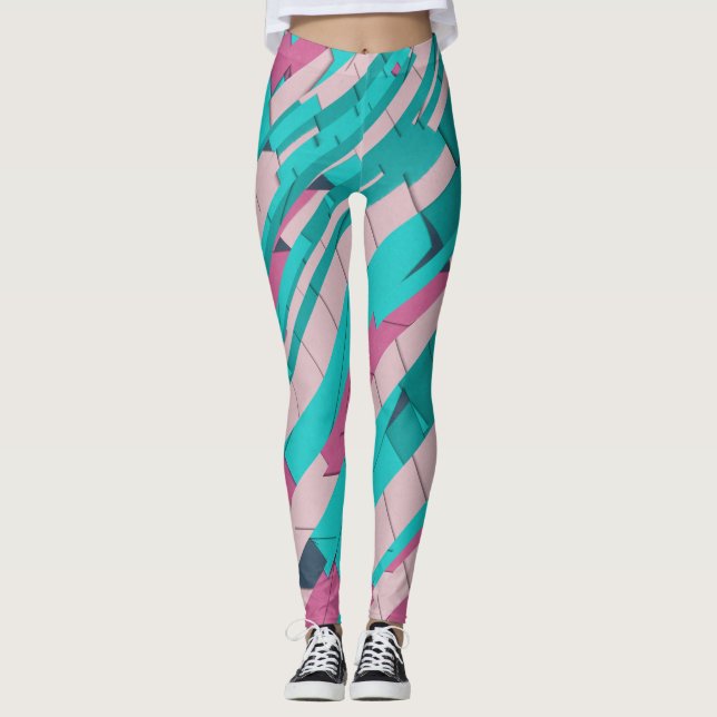 Legging Abstrato colorido (Frente)