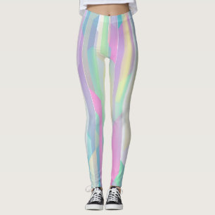 Legging abstrato colorido brilhante