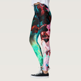 Legging Abstrato cores, belas