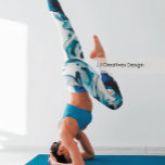 Legging Abstrato de aquarela azul<br><div class="desc">Uma bela paisagem abstrato de aquarela. Uma paleta azul que lembra o oceano. Perfeito para o amante do oceano.</div>
