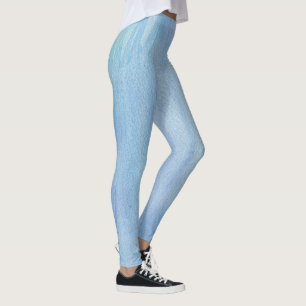 Legging Abstrato de Aquarela Vertical Pastel