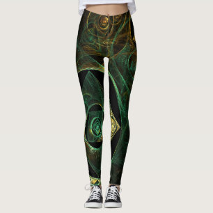 Legging Abstrato de arte de vibrações mágicas