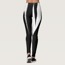 Legging Abstrato de Arte Negra Funky