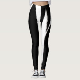 Legging Abstrato de Arte Negra Funky