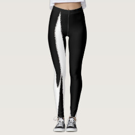 Legging Abstrato de Arte Negra Funky