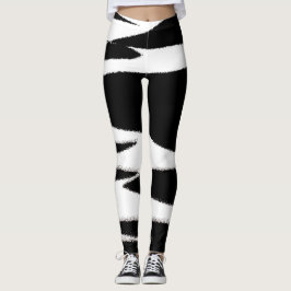 Legging Abstrato de Arte Negra Funky