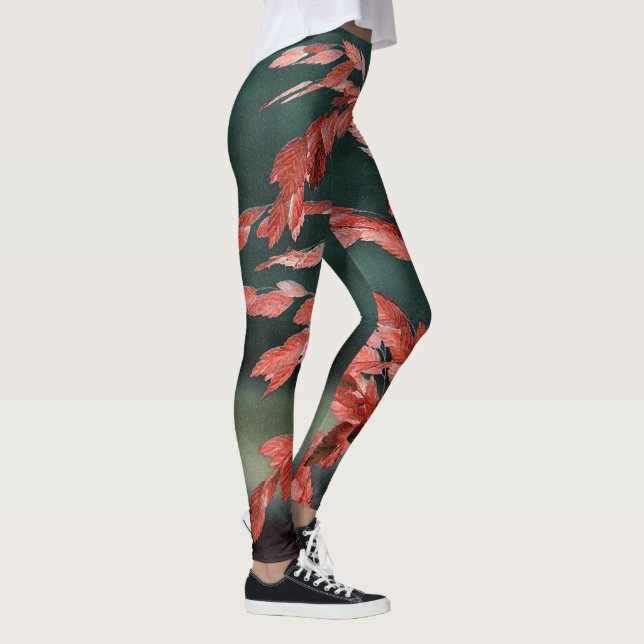 Legging Abstrato de Aveia-do-mar (Direita)