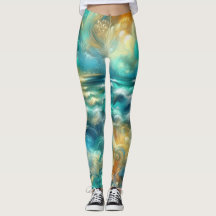 Abstrato de Desenho de Pastel duro Oceano