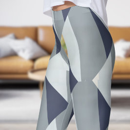 Legging Abstrato de Fade Cinza de