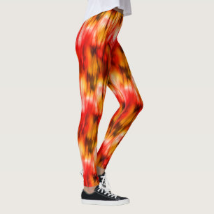 Legging Abstrato de mármore de incêndio