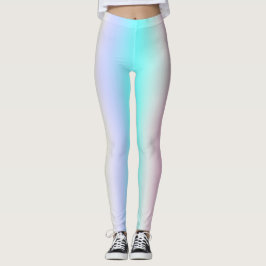 Legging Abstrato de minimalismo Turquoise Pink Pastel Legg