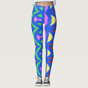 Legging Abstrato de multicor moderna "Ratti_Creative_Arts"