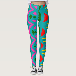 Legging Abstrato de multicor moderna "Ratti_Creative_Arts"