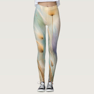 Legging Abstrato de Pastel Whispers da Natureza, Graus IV