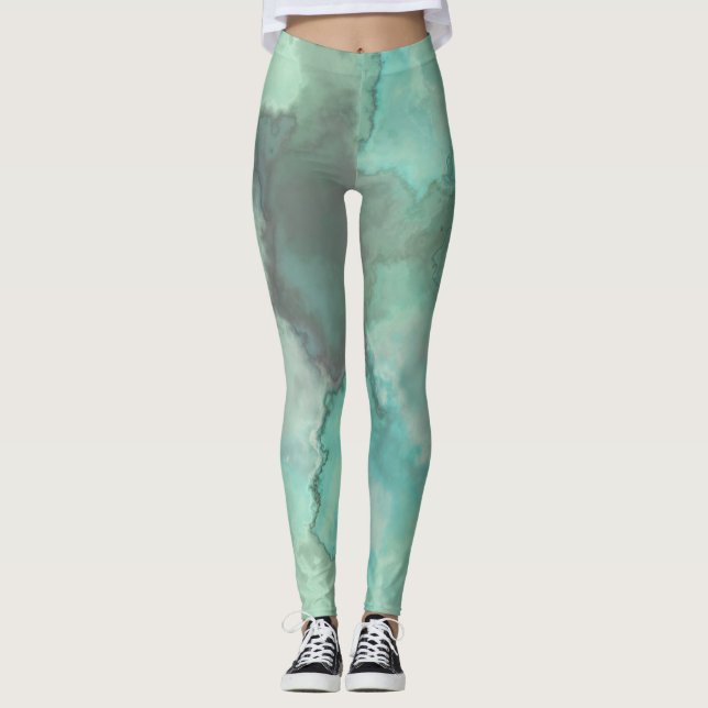 Legging Abstrato de Tártaro Marble (Frente)