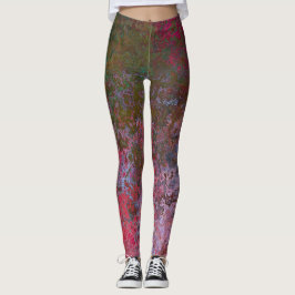 Legging Abstrato de Tinta Álcool Escuro