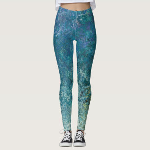 Legging Abstrato de Tinta de Álcool Inspirada no Elemento