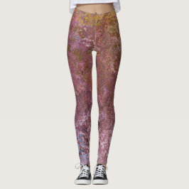 Legging Abstrato de Tinta de Álcool Terrestre