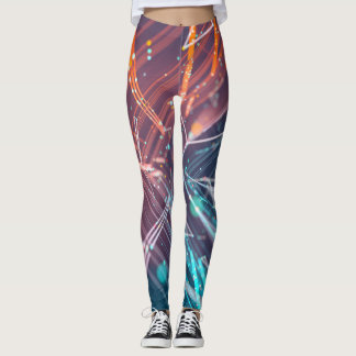 Legging Abstrato Digital Electronic Modern Art