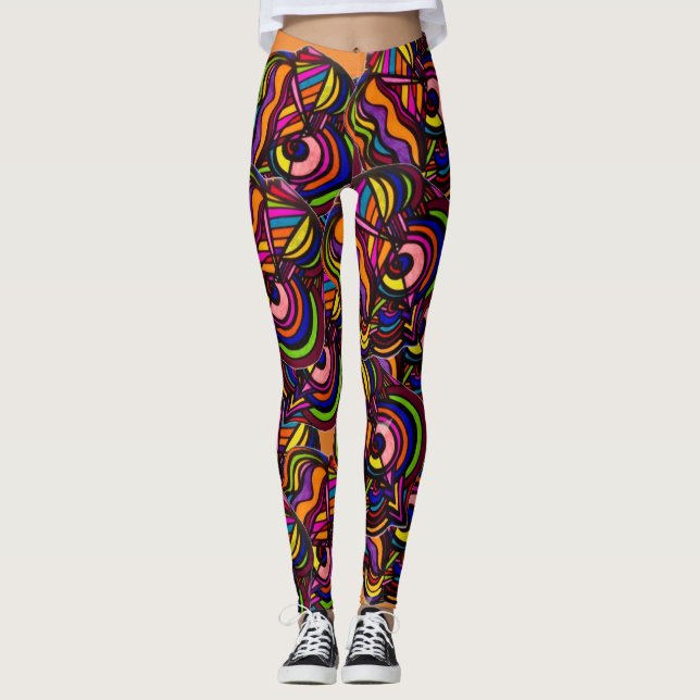Legging ABSTRATO e COLORIDO!! (Frente)