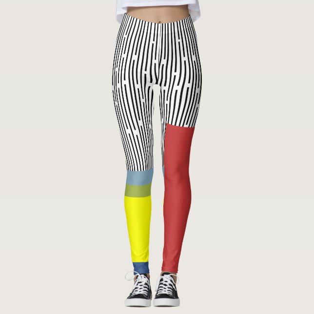 Legging Abstrato e Retângulos (Frente)