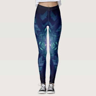 Legging Abstrato Eletrônicos digitais Gráficos
