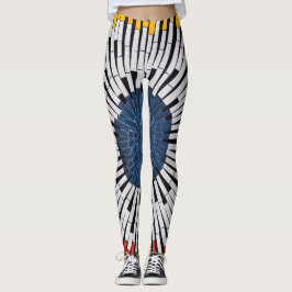 Legging Abstrato em fita—Starburst