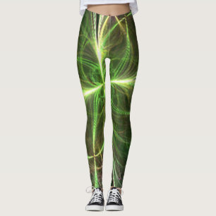 Legging Abstrato Fantasy Four Deixa o Green Clover