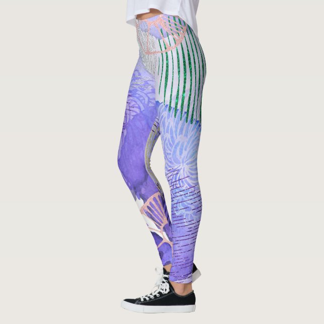 Legging Abstrato Floral Design (Esquerda)