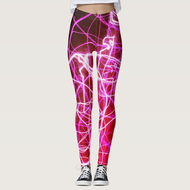 Legging Abstrato florescente (Frente)