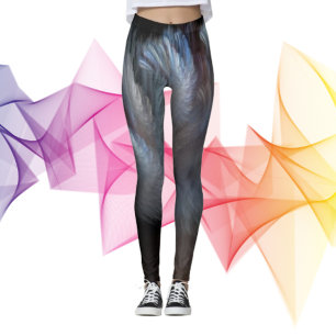 Legging Abstrato Fluxo