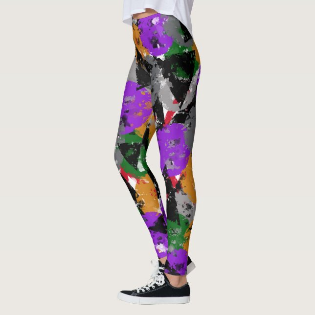 Legging Abstrato forma artística (Esquerda)