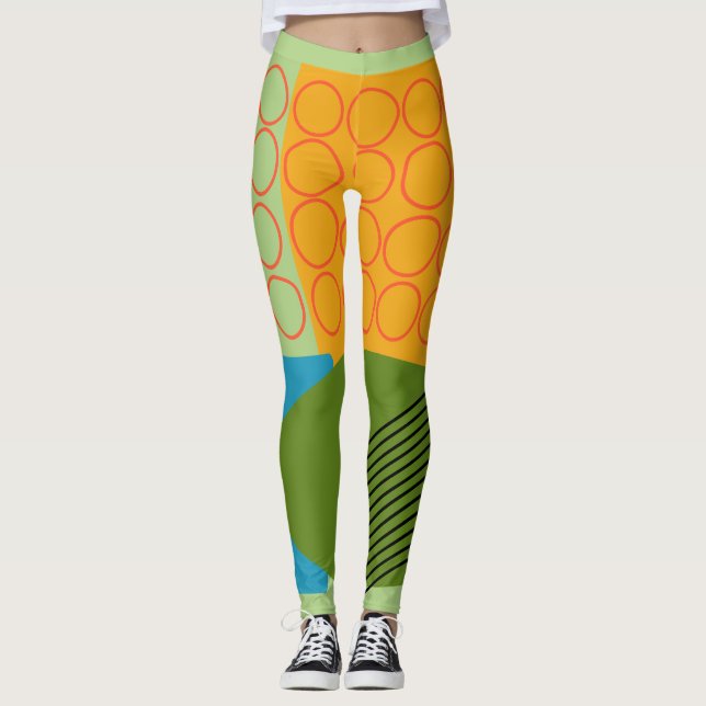 Legging Abstrato Formas (Frente)