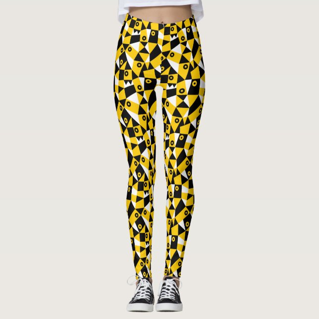 Legging Abstrato Geométrico 030919 - Amber (Frente)