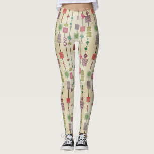 Legging abstrato geométrico bauhaus