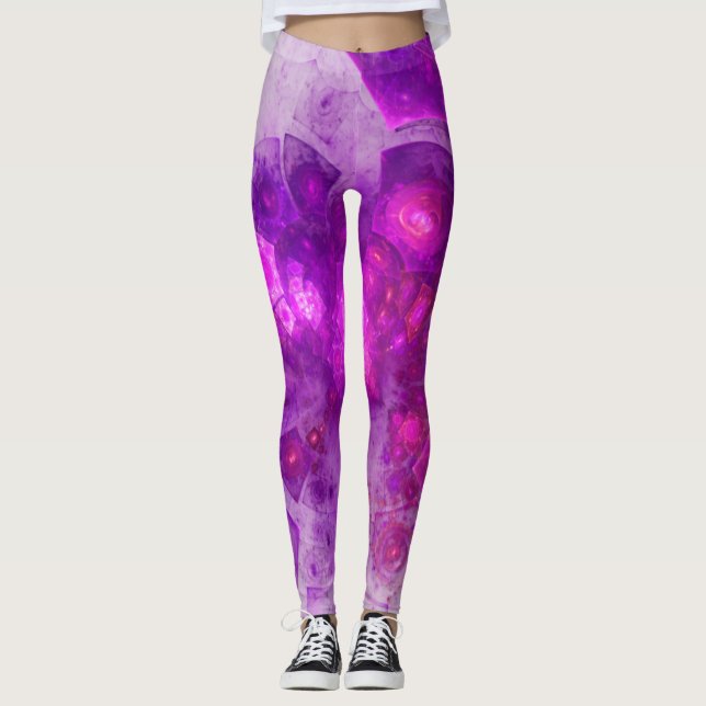Legging Abstrato Geométrico Crystal Gazing (Frente)