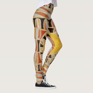 Legging ABSTRATO Geométrico de ENERGIA SOLAR SUN, Amarelo 