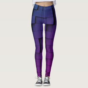 Legging Abstrato Geométrico Escuro