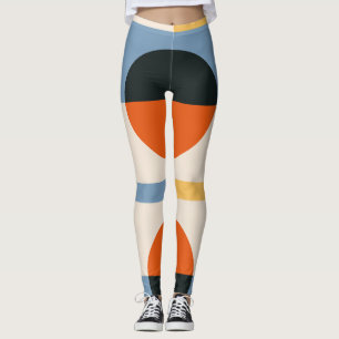 Legging Abstrato Geométrico Multi Color Design