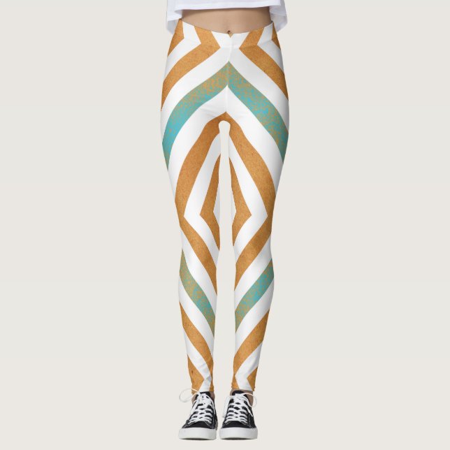 Legging Abstrato Geométrico Square Design (Frente)