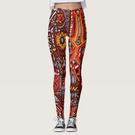 Legging Abstrato geométrico trabalho de arte 1224 - Leggin