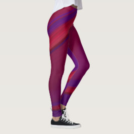 Legging Abstrato Minimalista Roxo Vermelho Moderno