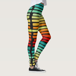Legging Abstrato Modern Tropical Summer Cores Brushaft