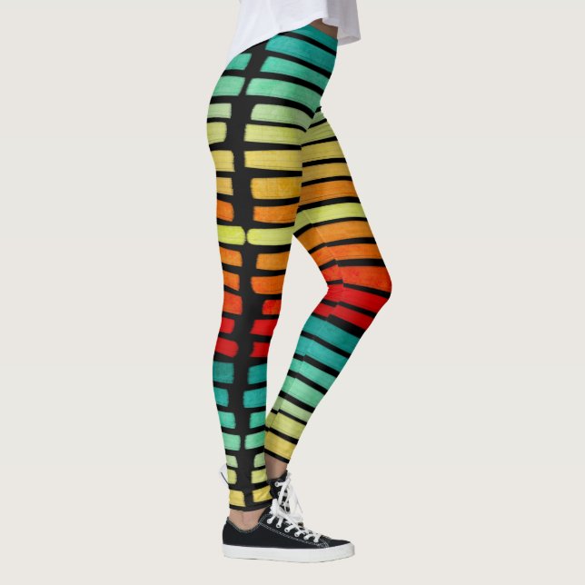 Legging Abstrato Modern Tropical Summer Cores Brushaft (Direita)
