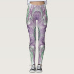 Legging Abstrato moderno - Roxo Fractal e Design Verde<br><div class="desc">Abstrato Fractal Purple e Design Verde modernos por Travis L. Lagasse de Gráficos Fllowstone.</div>