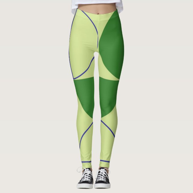 Legging abstrato molda arte (Frente)