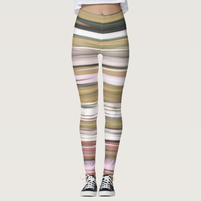 Legging Abstrato nº 2: As cores de queda do outono ficam d (Frente)