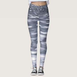 Legging Abstrato nº 3: Shimmer de Gunmetal