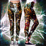 Legging Abstrato Orange White Splatters on Black Galaxy<br><div class="desc">Seja um tensor nessas belíssimas leggings fotográficas de ouro cintilante, laranja, azul claro e luz branca sobre fundo celeste preto! Trabalhe, faça recados, ou apenas saia. Tão único, você nunca terá que se preocupar com nenhum imitador! Adicione um topo preto sólido para o máximo em sofisticação casual. Eu também ofereço...</div>